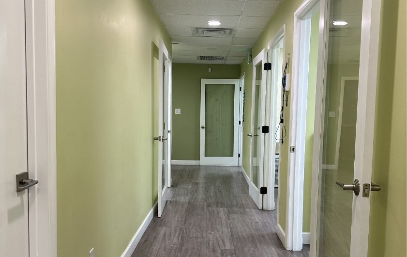 Hallway inside dental office in Phoenix