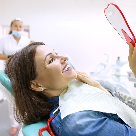 Patient in Phoenix smiling after teeth whitening